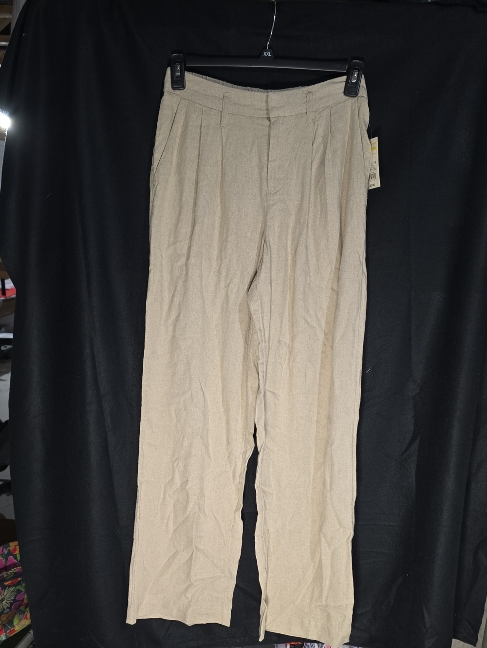 a new day Beige Wide-Leg Pleated Pants